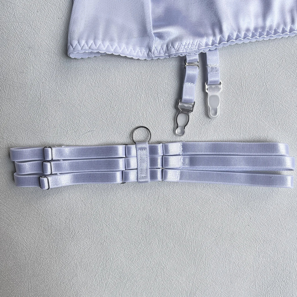 3-Częściowy Komplet Bielizny Satynowej