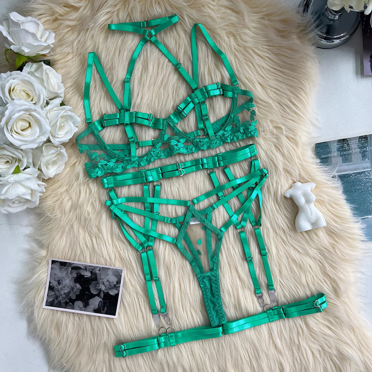 4-Częściowy Komplet "Queen of Hearts"