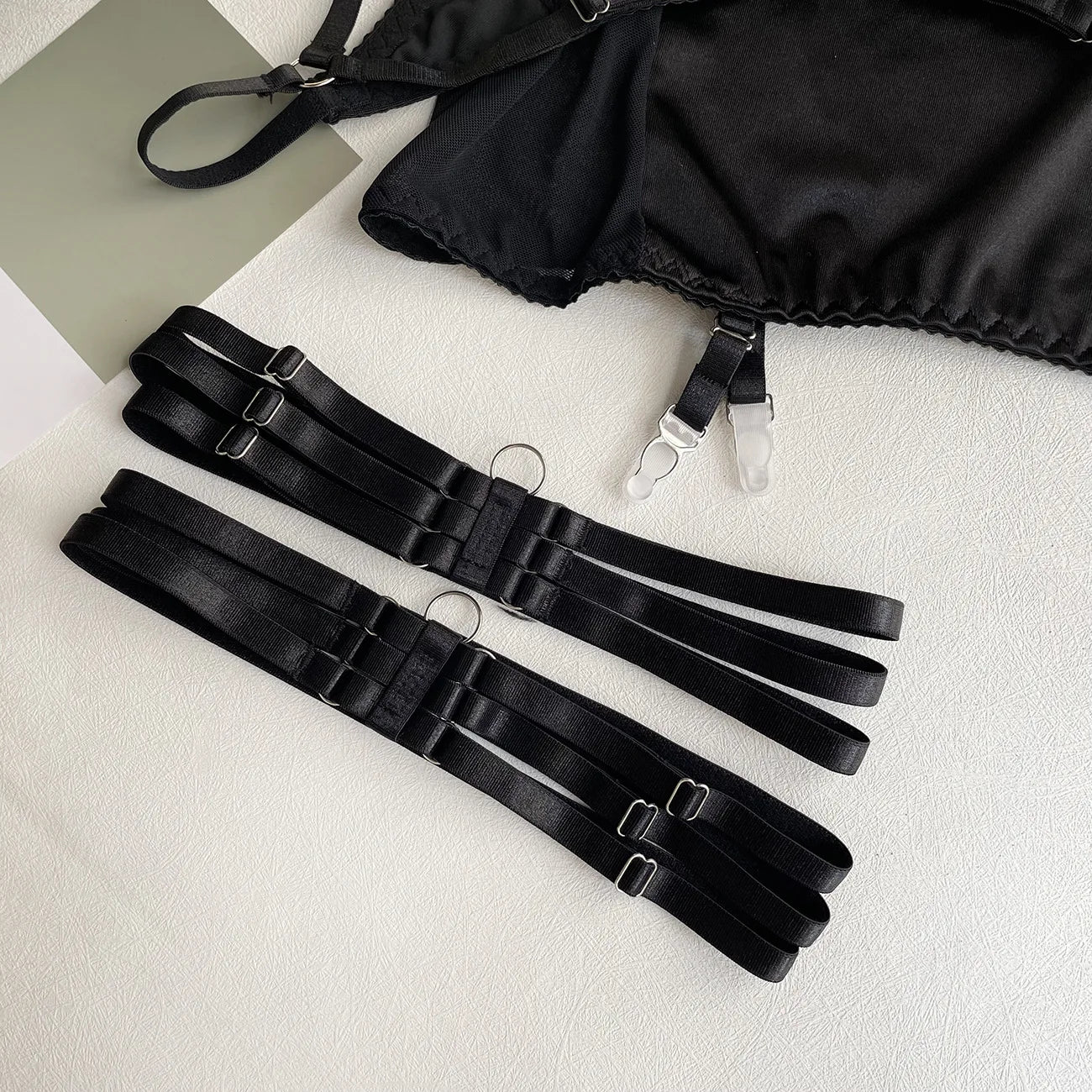 3-Częściowy Komplet Bielizny Satynowej