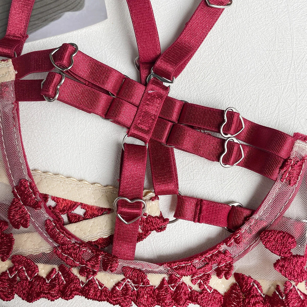 4-Częściowy Komplet "Queen of Hearts"