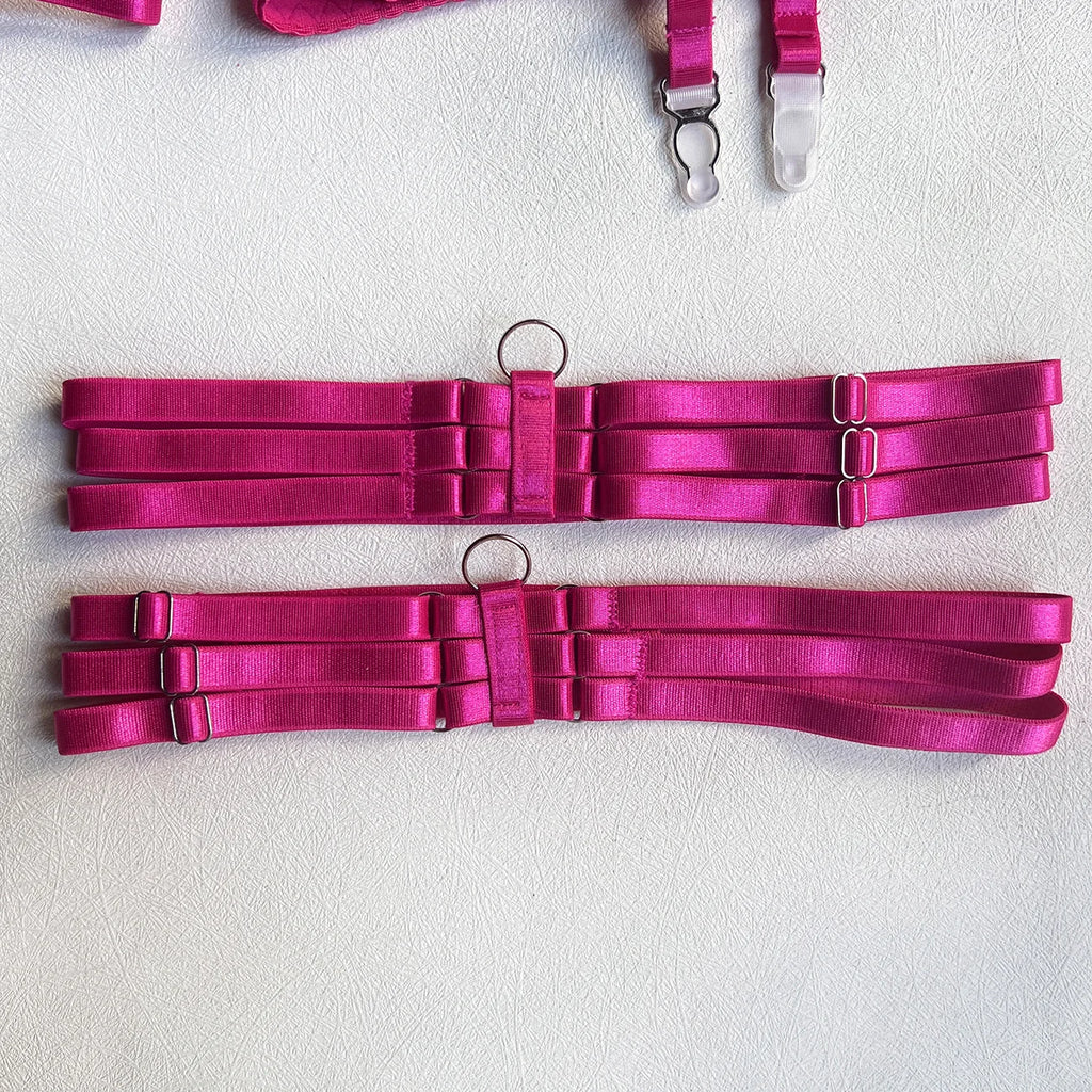 3-Częściowy Komplet Bielizny Satynowej