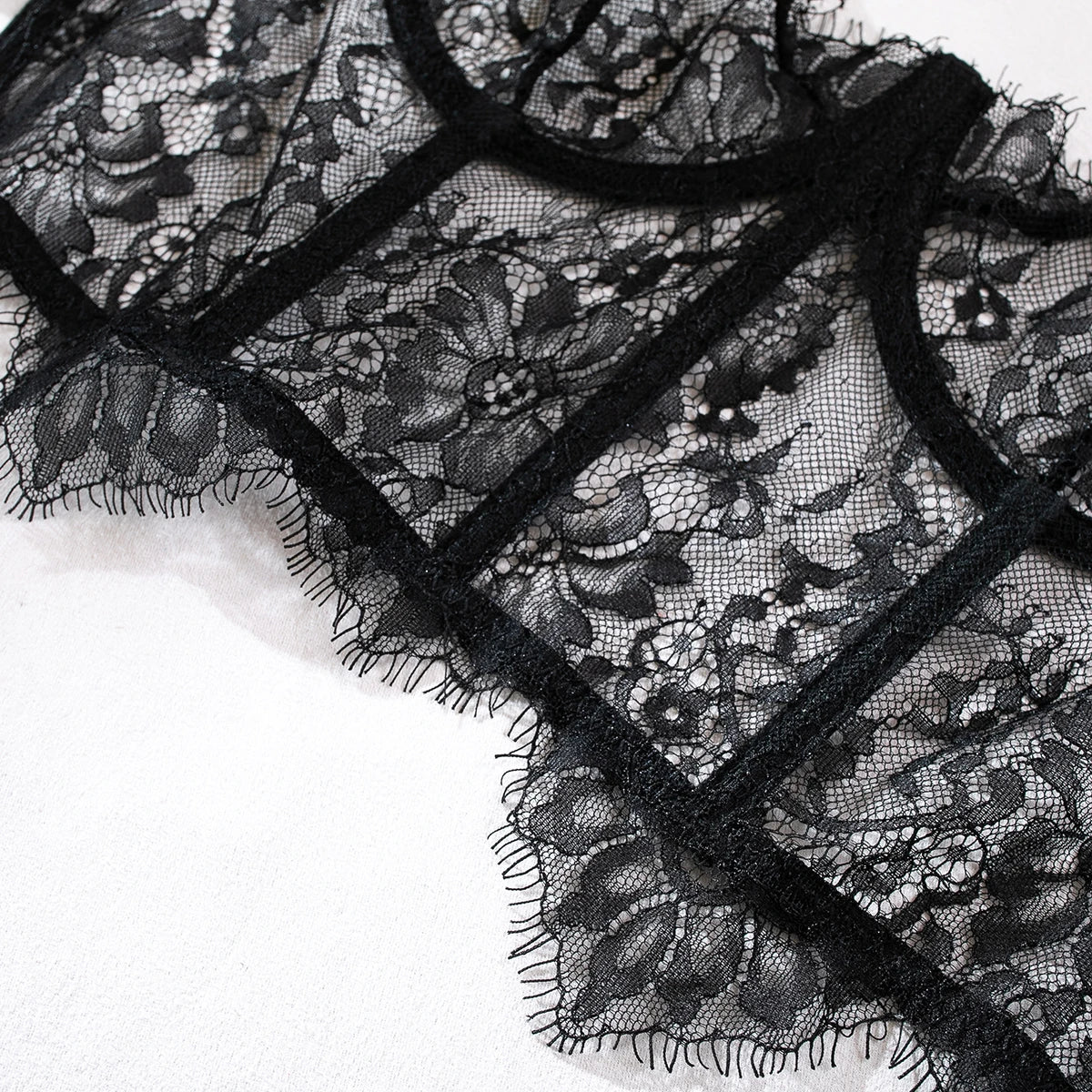 Koronkowy Komplet "Eyelash Corset"