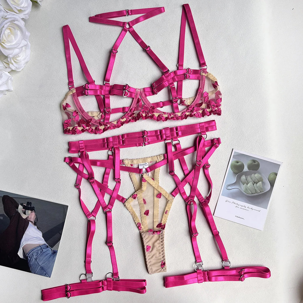 4-Częściowy Komplet "Queen of Hearts"