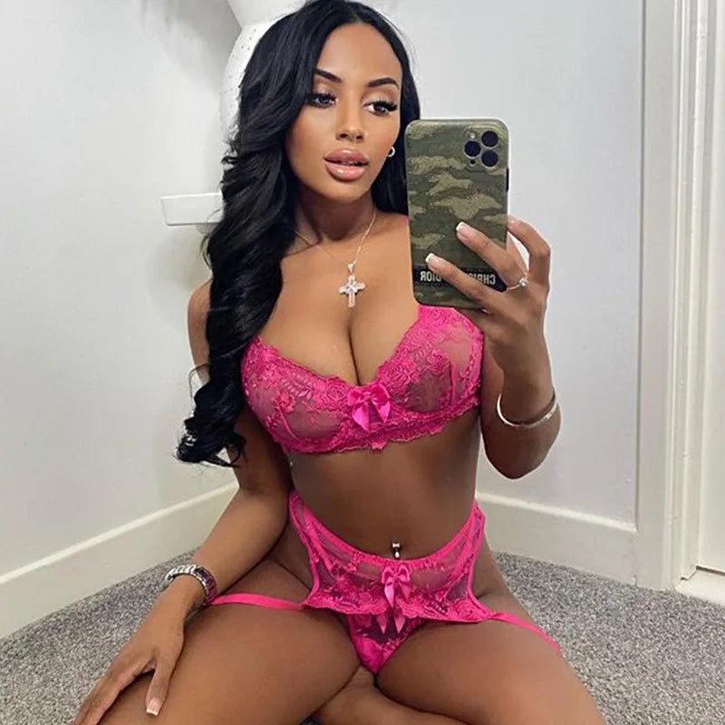 Luksusowy Komplet "Black Rose"